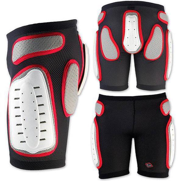 Защитные шорты NIDECKER 2018-19 padded plastic shorts white/red