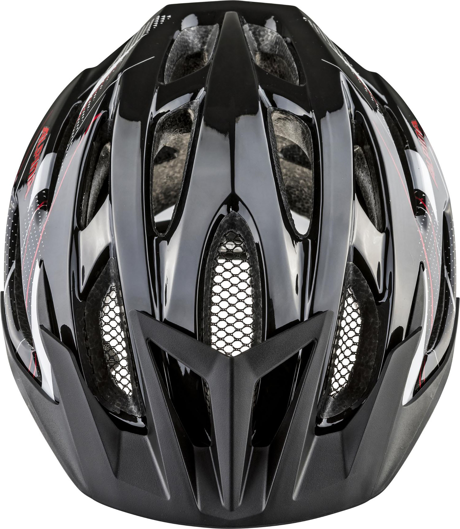 Велошлем ALPINA Mtb 17 Black-White-Red Gloss