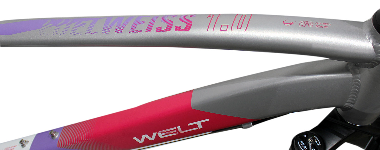 Велосипед Welt Edelweiss 1.0 26 2020 Matt Grey/Pink