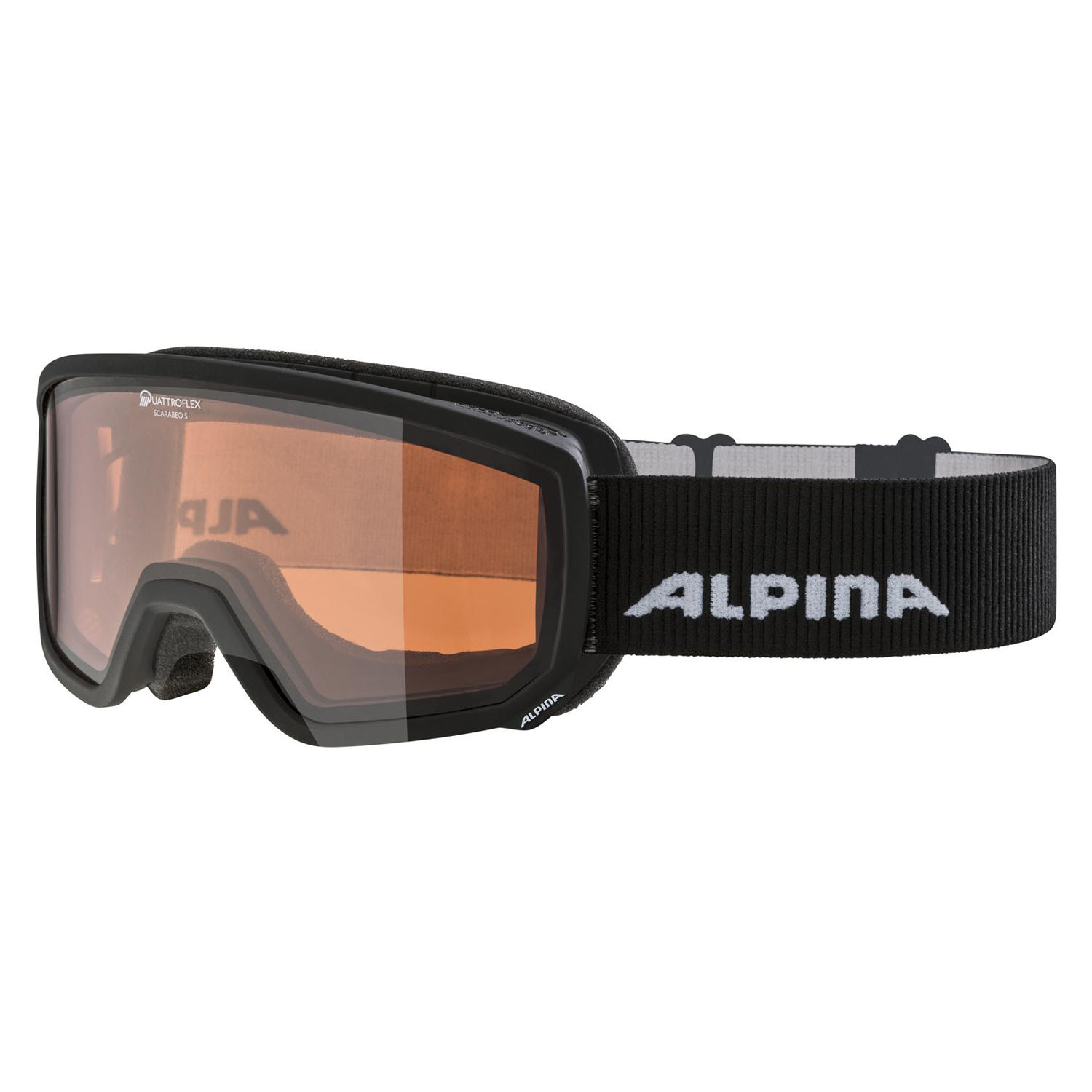 Очки горнолыжные ALPINA Scarabeo S Q Black Matt/Q S2