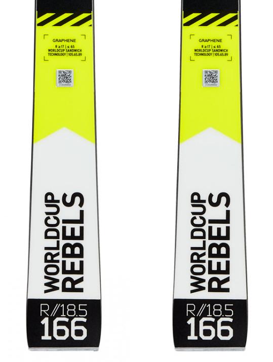 Горные лыжи HEAD WC Rebels iGS RD Team SW JRP RDX white/neon yellow
