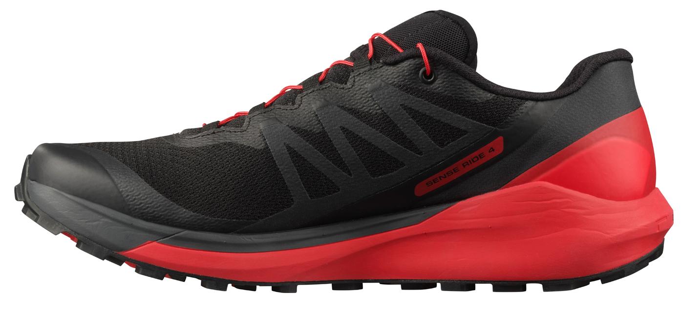 Беговые кроссовки SALOMON Sense Ride 4 Black/Goji Berry