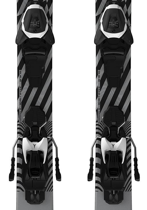 Горные лыжи с креплениями ATOMIC 2020-21 PUNX JR 110-130 + L 6 GW BLACK/White