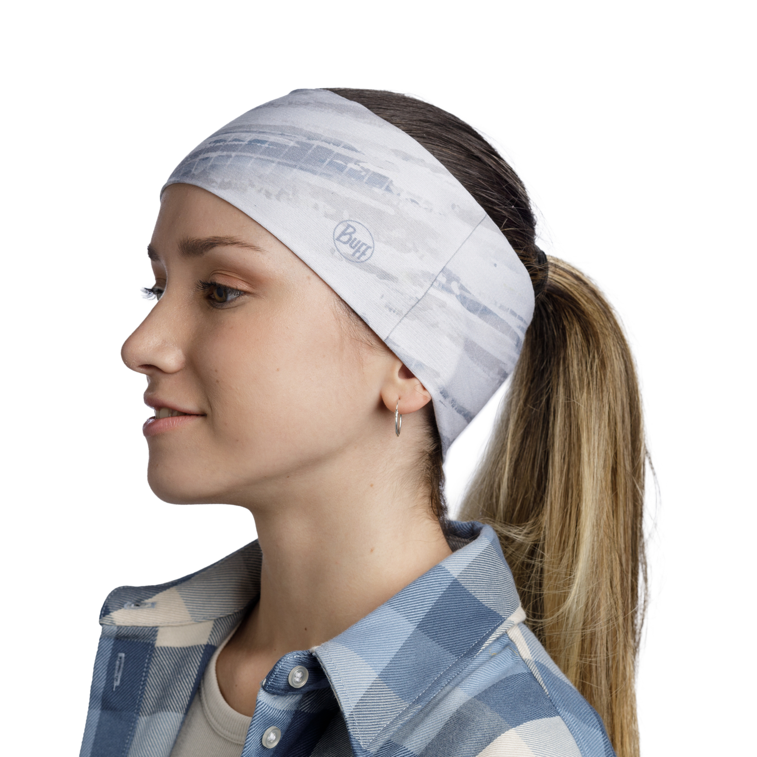Повязка Buff Coolnet UV+ Wide Headband Frane Grey