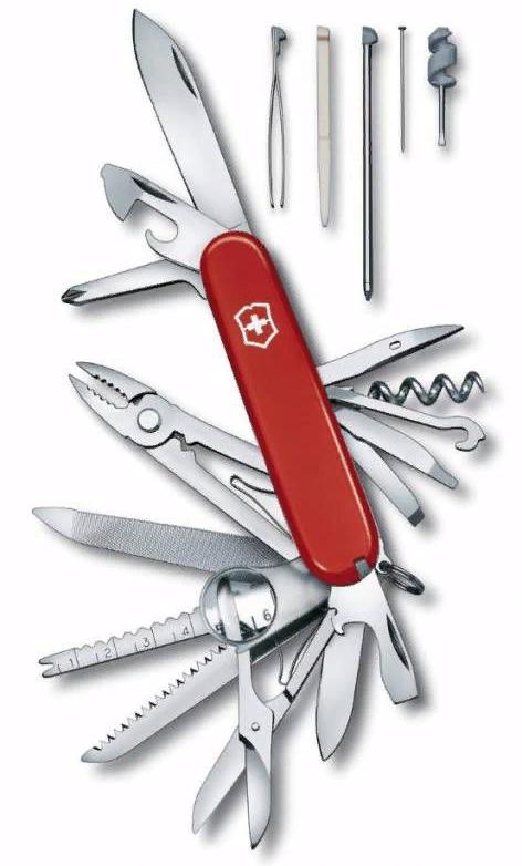 Нож Victorinox SwissChamp (1.6795) 91мм 33функций красный