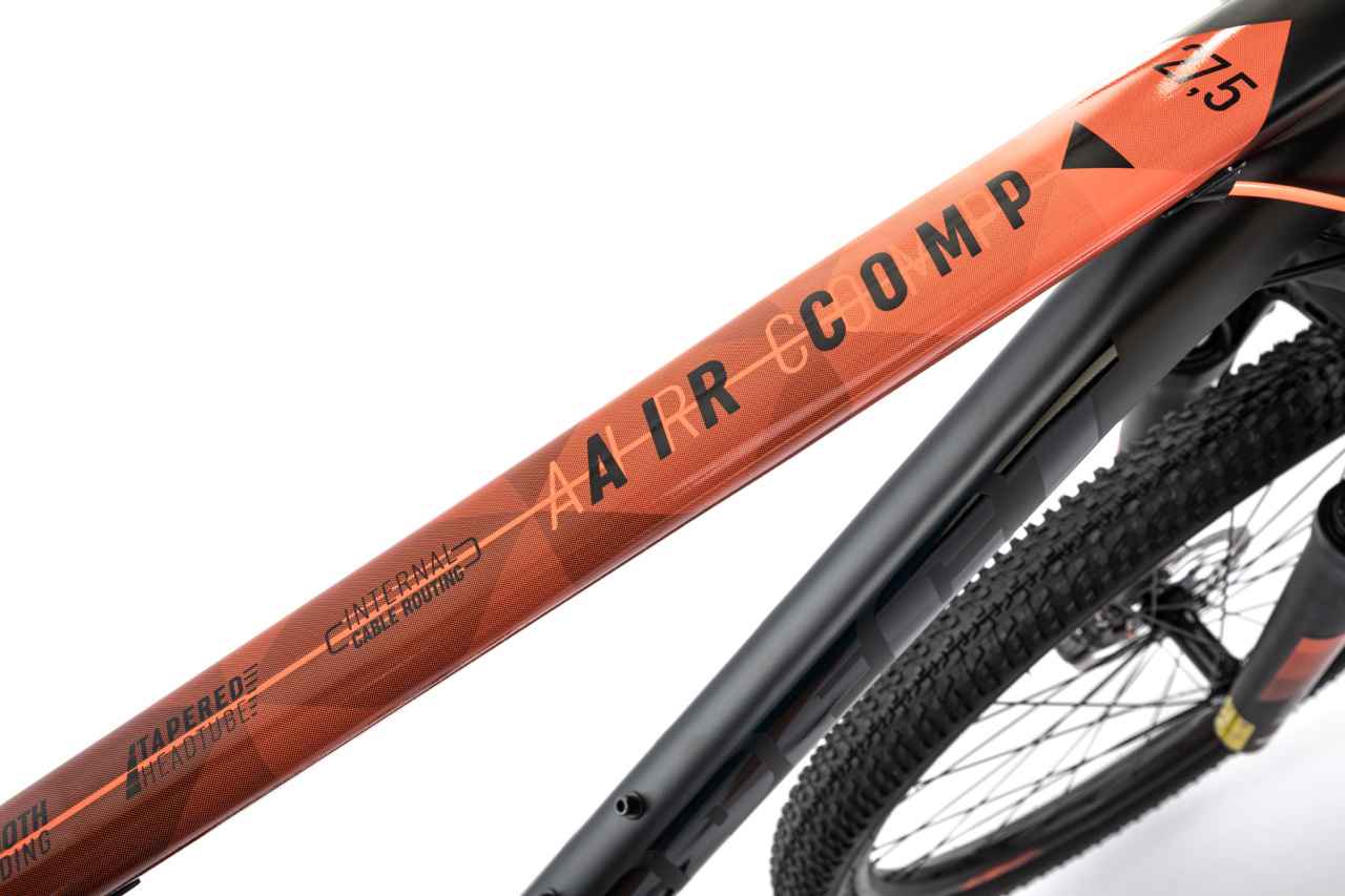 Велосипед Aspect Air Comp 27.5 2021 черно-оранжевый