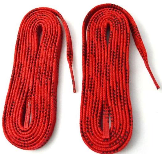 Шнурки для коньков Tempish for hockey skate - waxed red