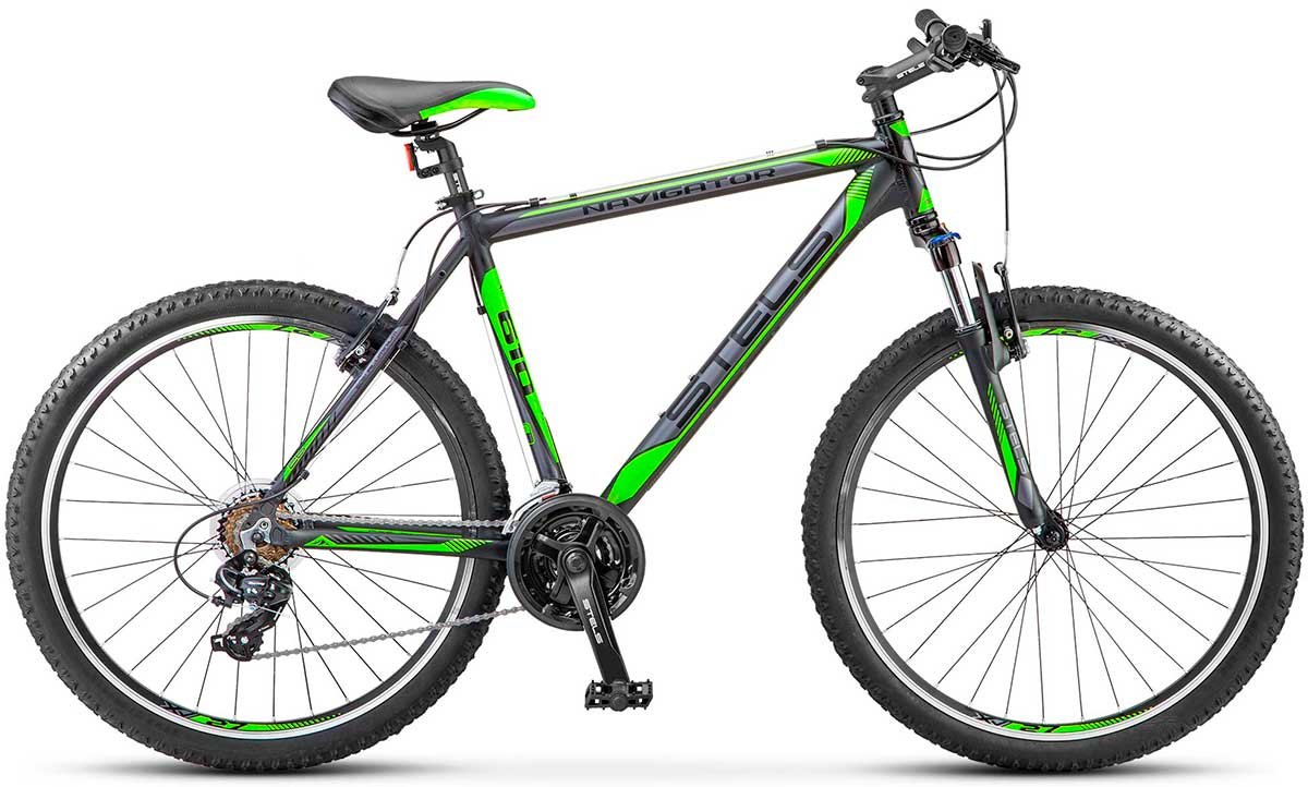 Велосипед Stels Navigator 610 V 26 V040 2019 Тёмно-серый/зелёный