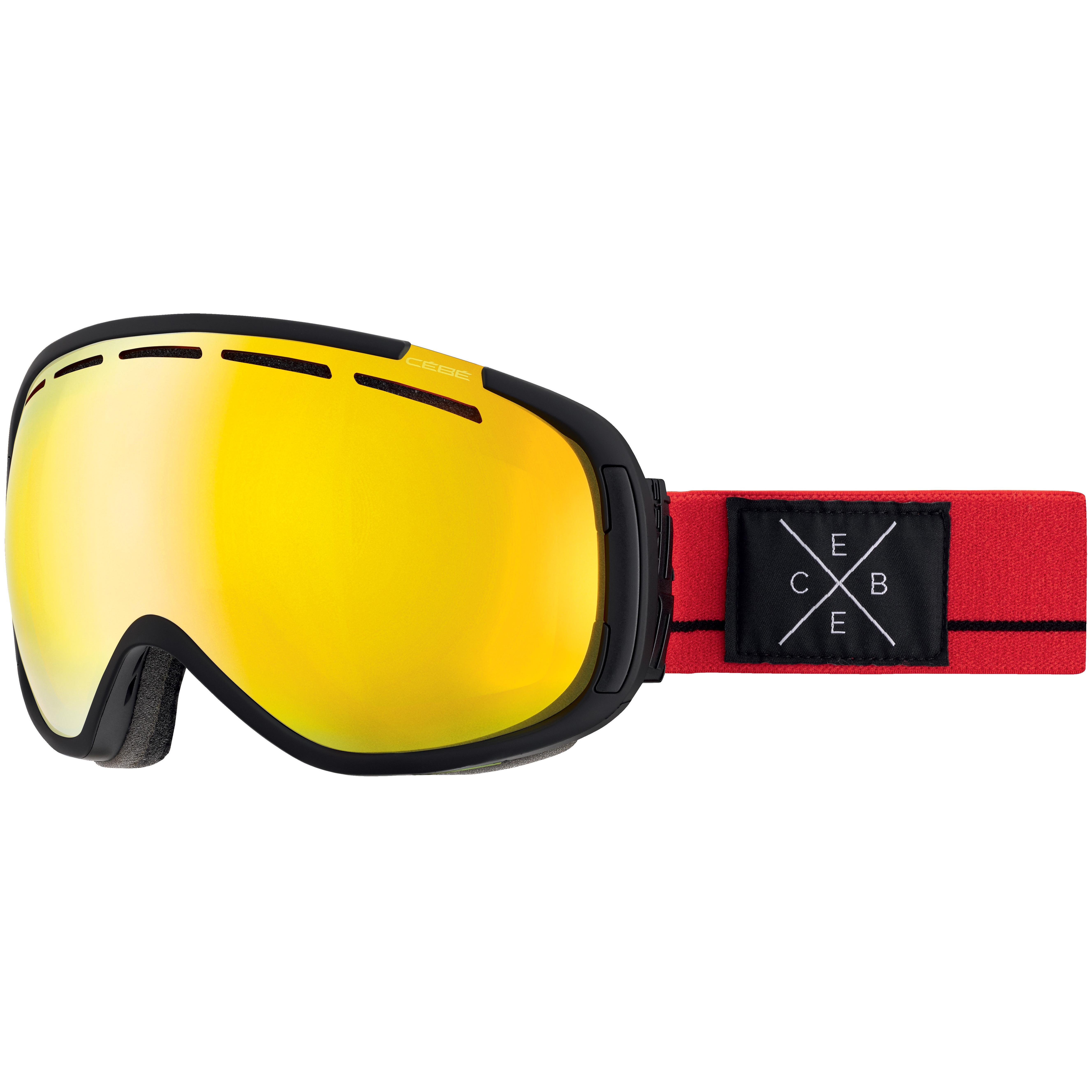 

Очки Горнолыжные Cebe 2017-18 Feel'in Cat. S1 Mat Black Red Yellow Flash Mirror