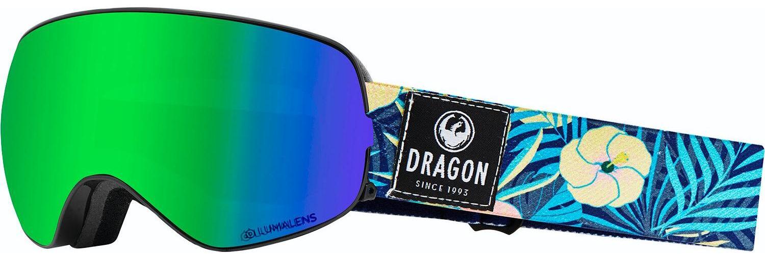 Очки горнолыжные Dragon X2S Aloha/Green Ion+Amber