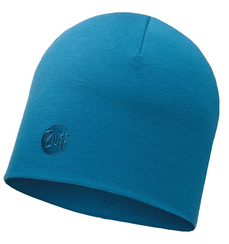 Шапка Buff Merino Wool Thermal Hat Slouchy Buff Solid Ocean-Ocean-Standard