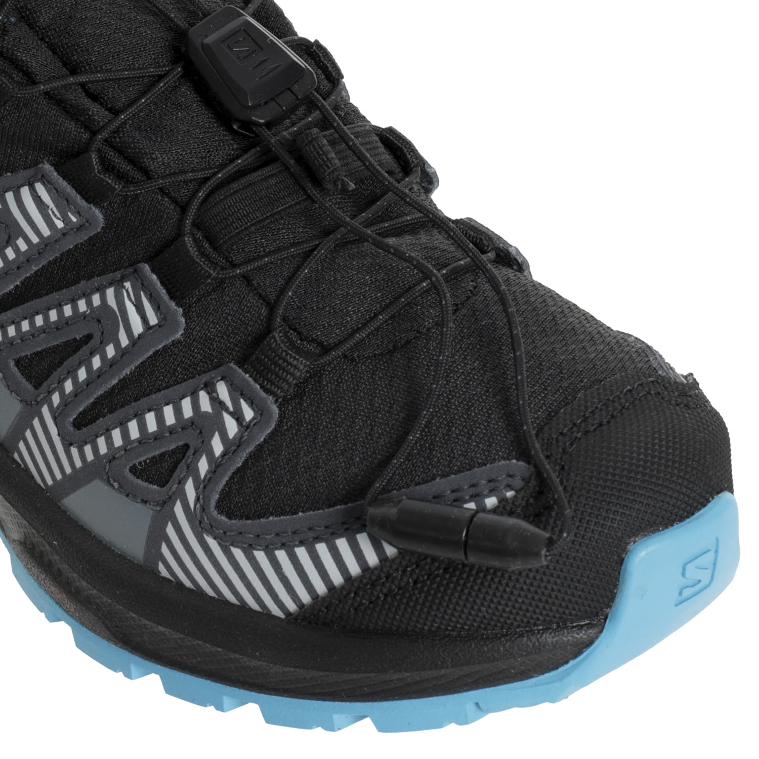 Треккинговые ботинки детские SALOMON Xa Pro V8 Mid Cswp J Black/Monum