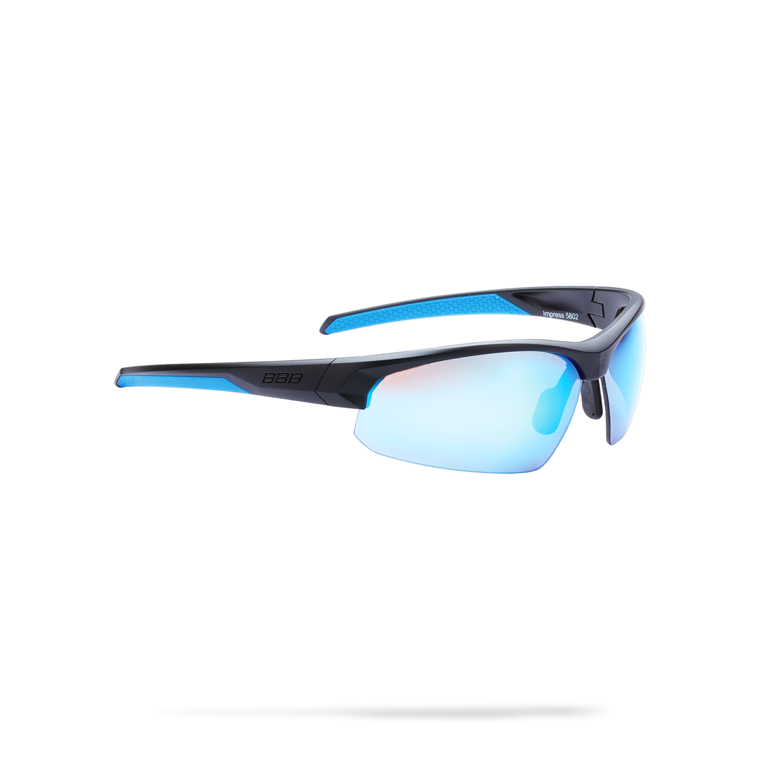 

Очки Солнцезащитные Bbb 2018 Impress Pc Smoke Blue Lenses Черный Матовый