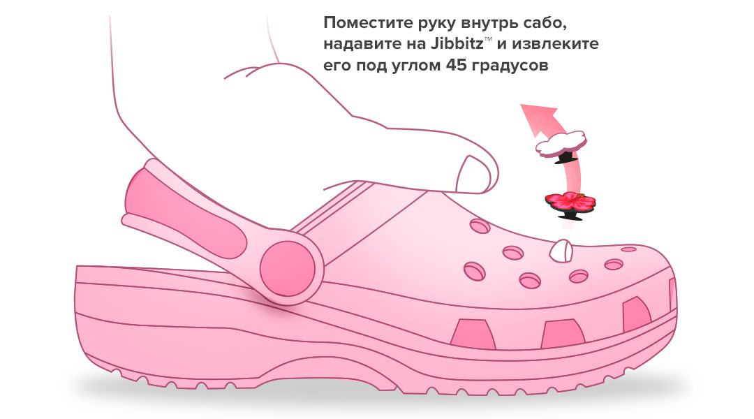 Украшение для обуви Crocs Lipstick