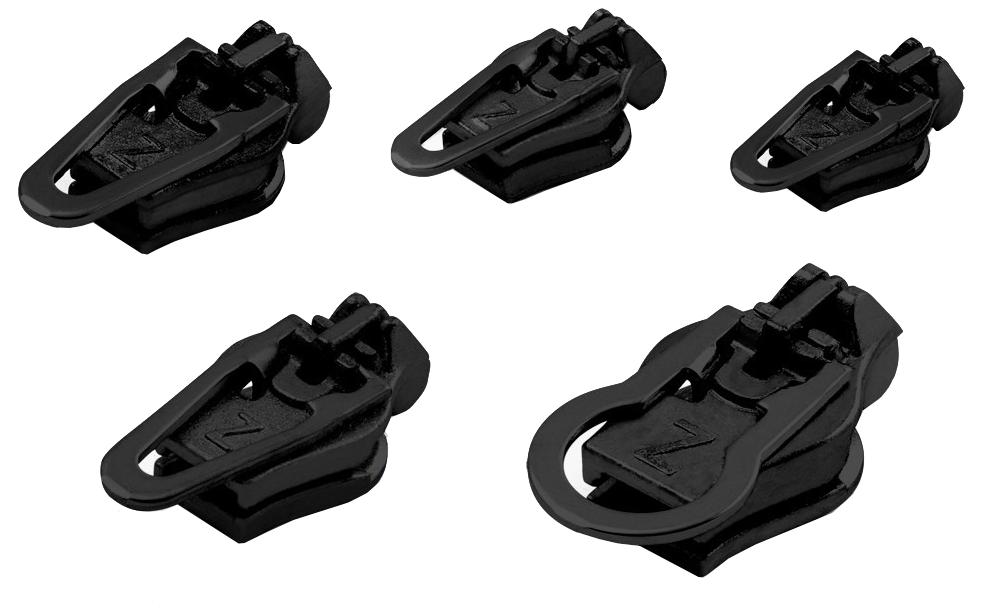 Набор бегунков для молнии ZlideOn Narrow Zipper XS, M, L, XL, Waterproof Zipper L Black