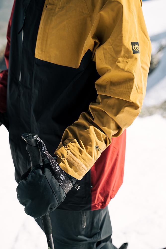Куртка сноубордическая 686 2020-21 GLCR gore-tex core golden brown colorblock