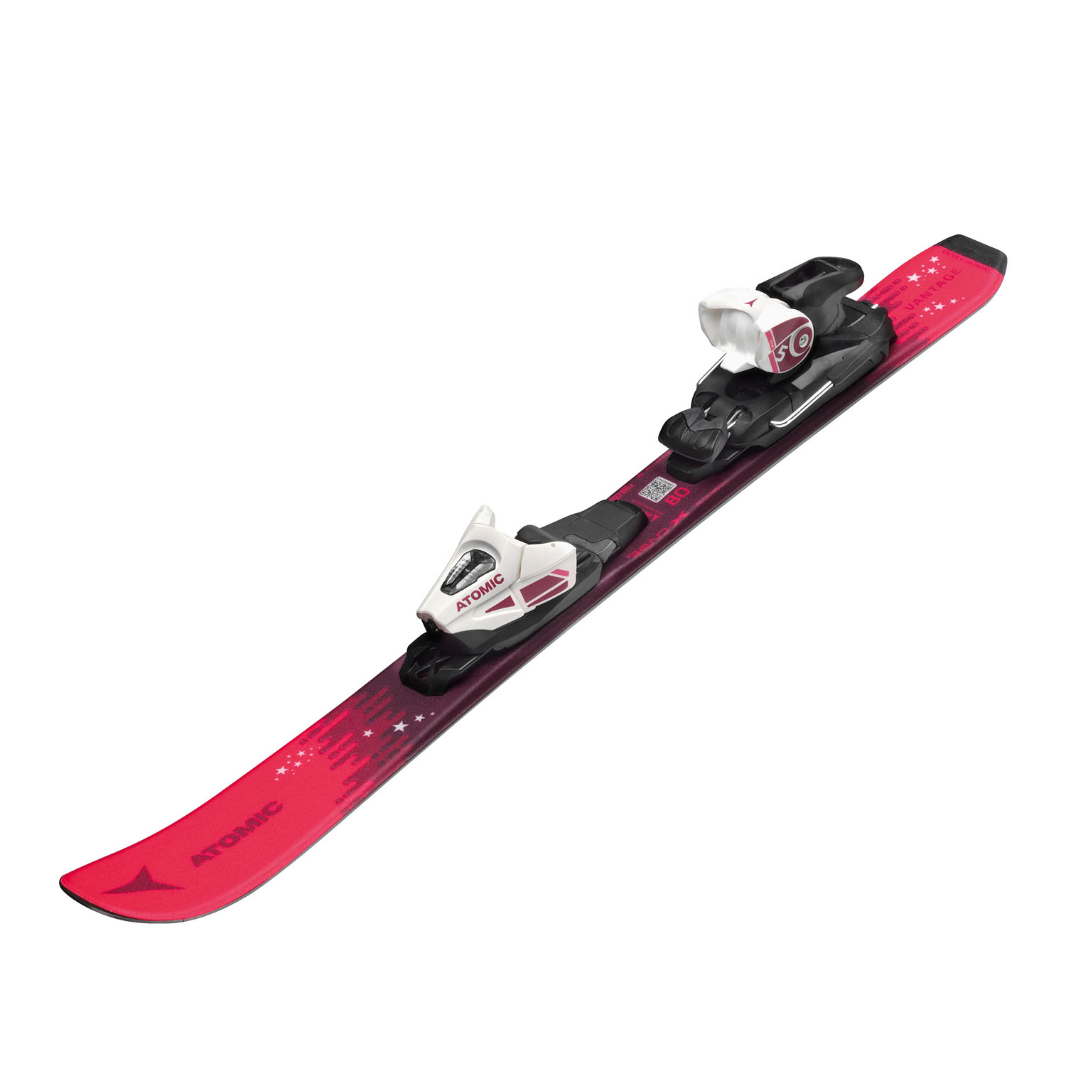 Горные лыжи с креплениями ATOMIC VANTAGE GIRL X 70-90 + C 5 GW White/Pink