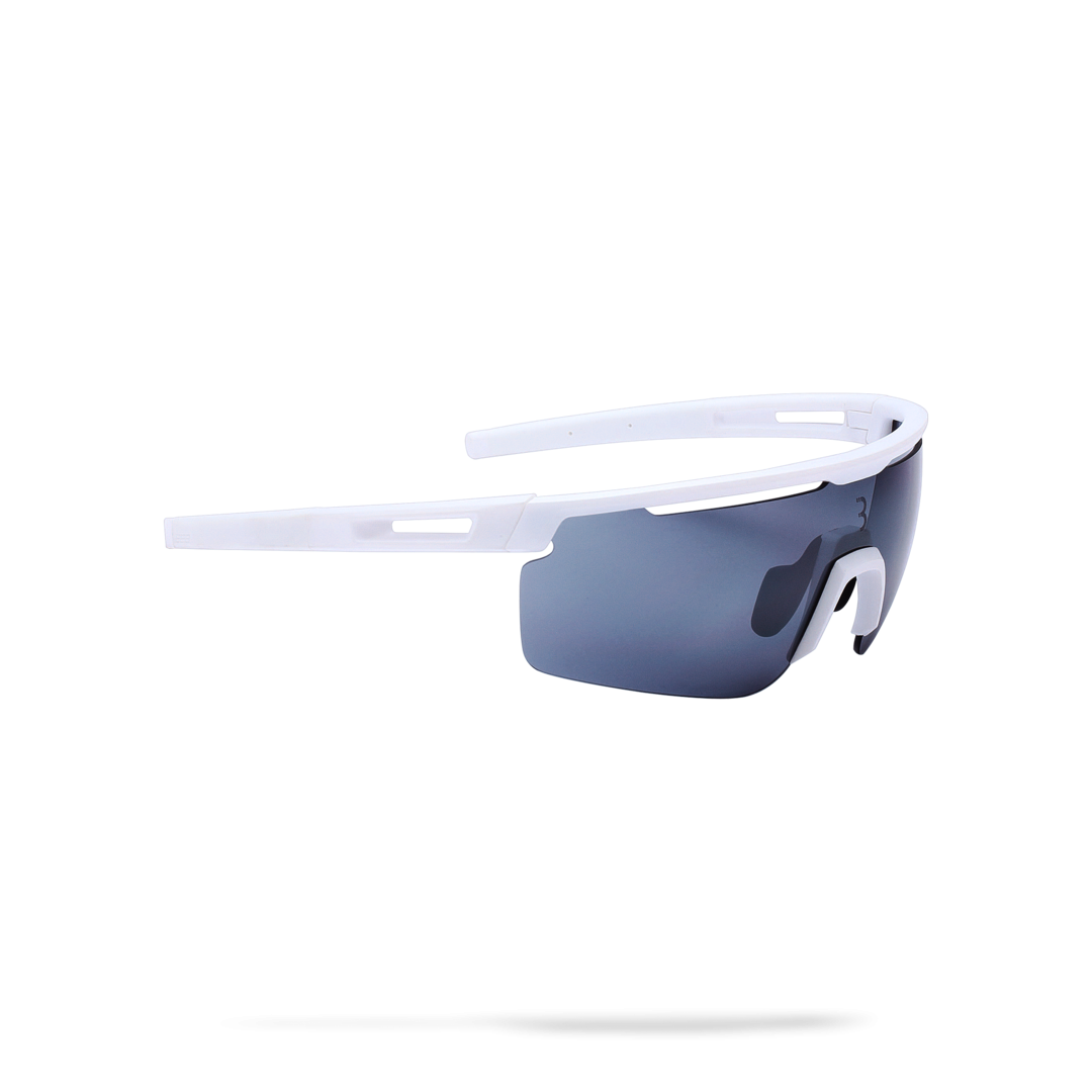 

Очки Солнцезащитные Bbb 2018 Avenger Pc Smoke Flash Mirror Lenses Белый