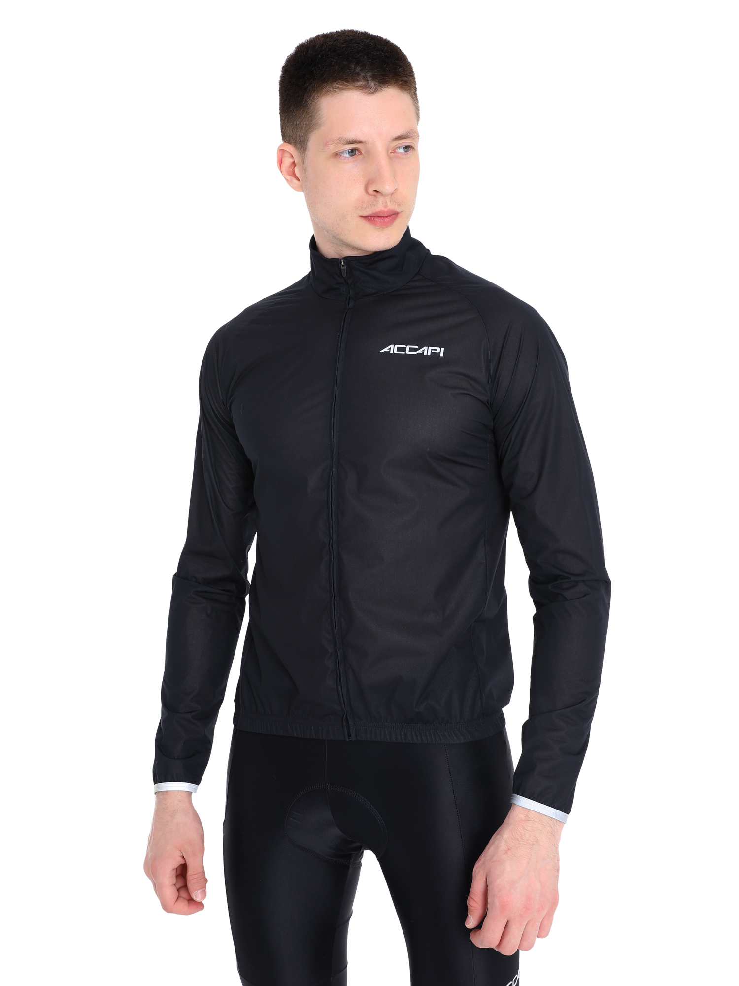 Велокуртка мужская Accapi Wind/Waterproof Jacket Full Zip M Black