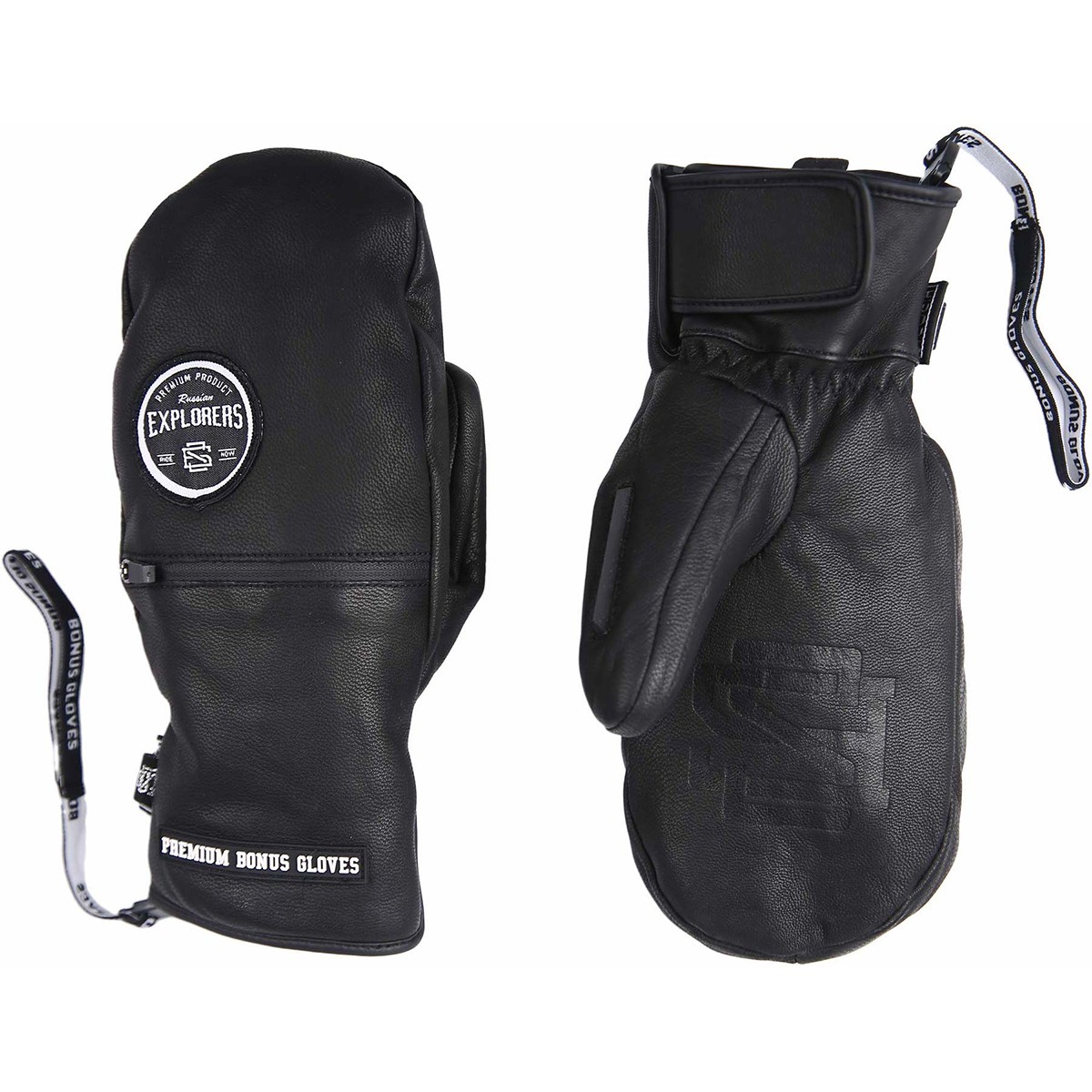 

Варежки Bonus Gloves 2017-18 Leather Black Черный