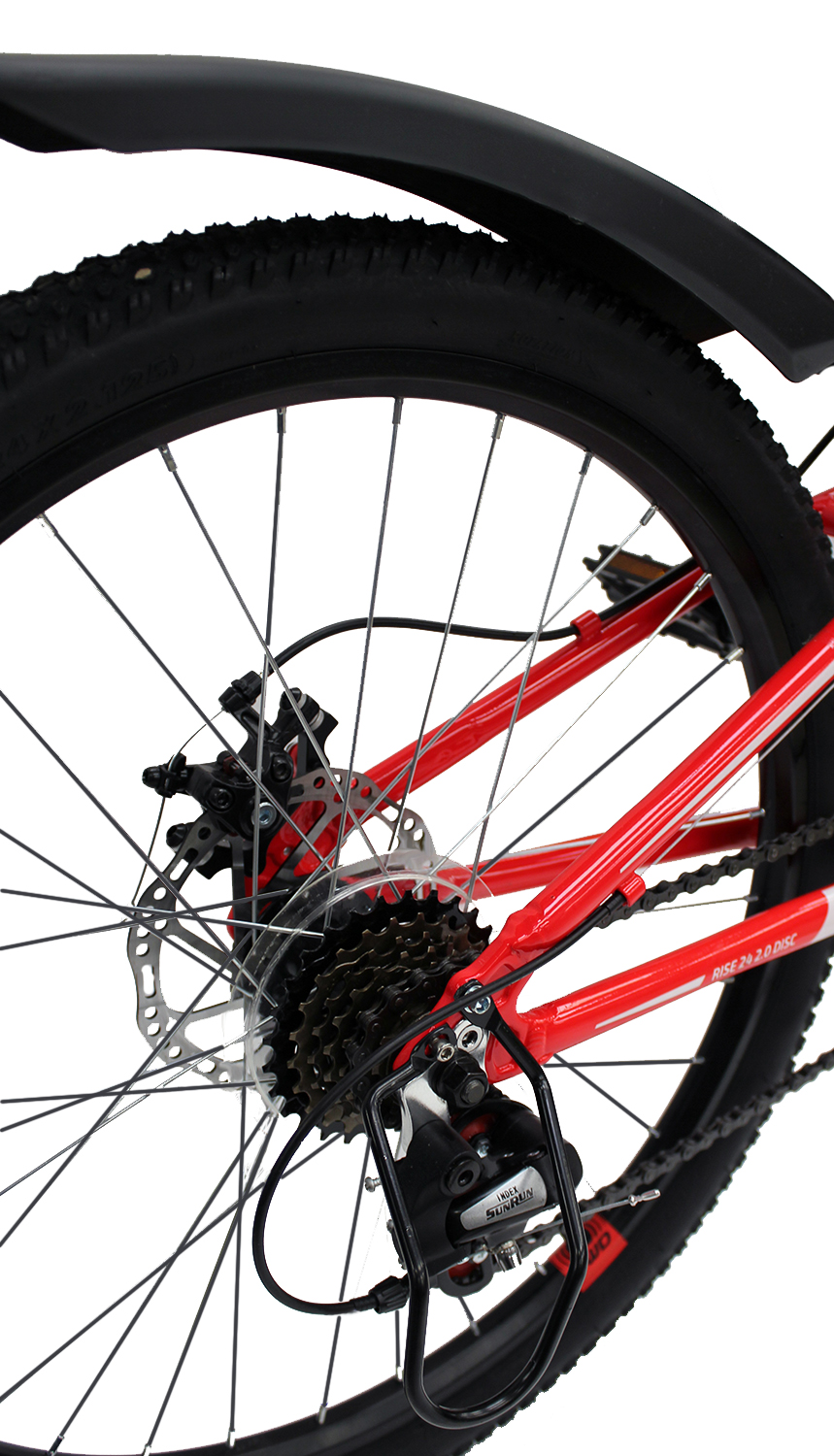 Велосипед Forward Rise 24 2.0 Disc 2021 Красный/Белый