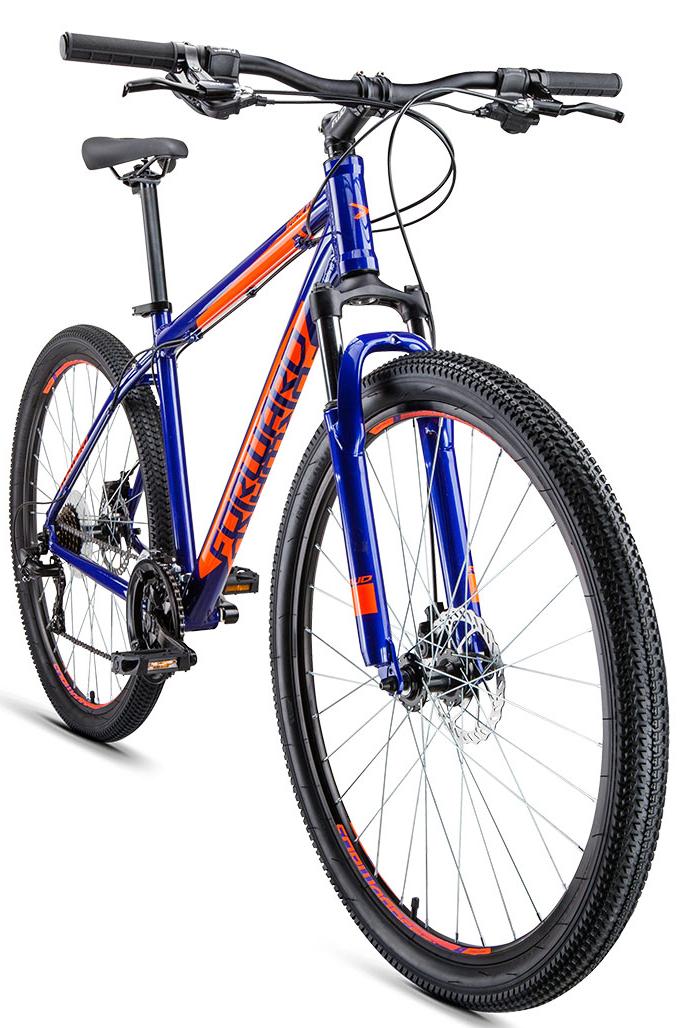 Велосипед Forward Apache 29 2.0 Disc 2019 Синий/Оранжевый