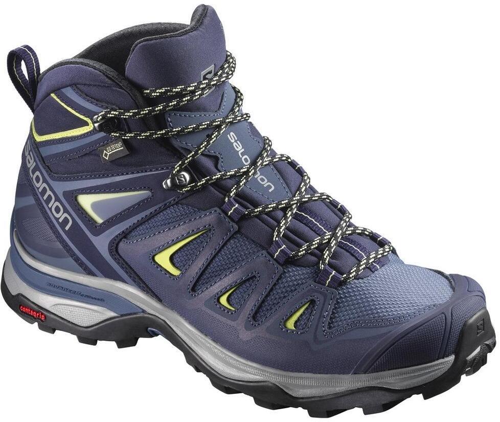 Ботинки для хайкинга (высокие) Salomon X Ultra 3 MID GTX® W Crown Blue/Evening B/Snny Lime