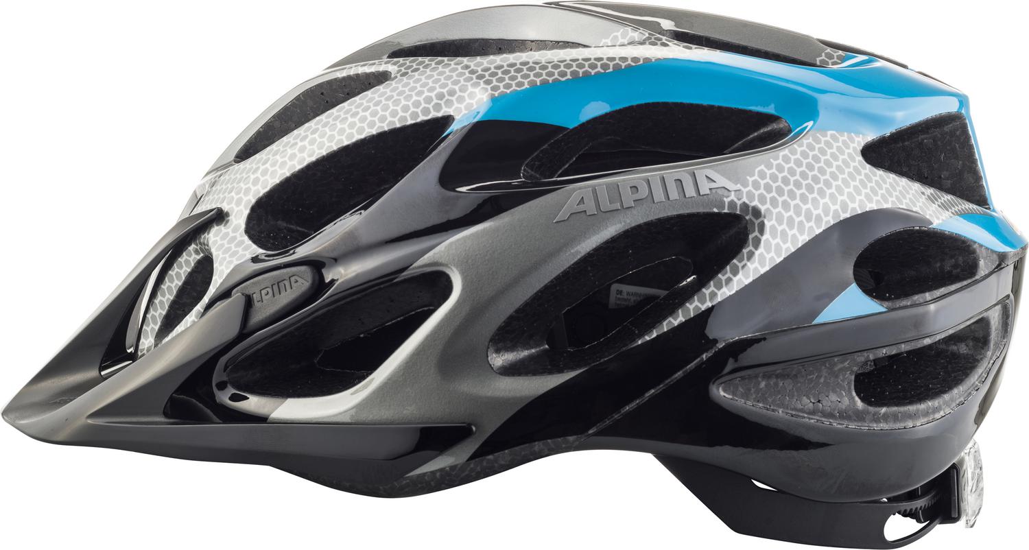 Велошлем Alpina 2021 Thunder 2.0 Dark Silver/Blue