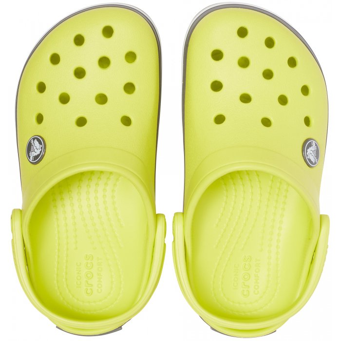 Сандалии детские Crocs Crocband Clog K Citrus/Slate Grey