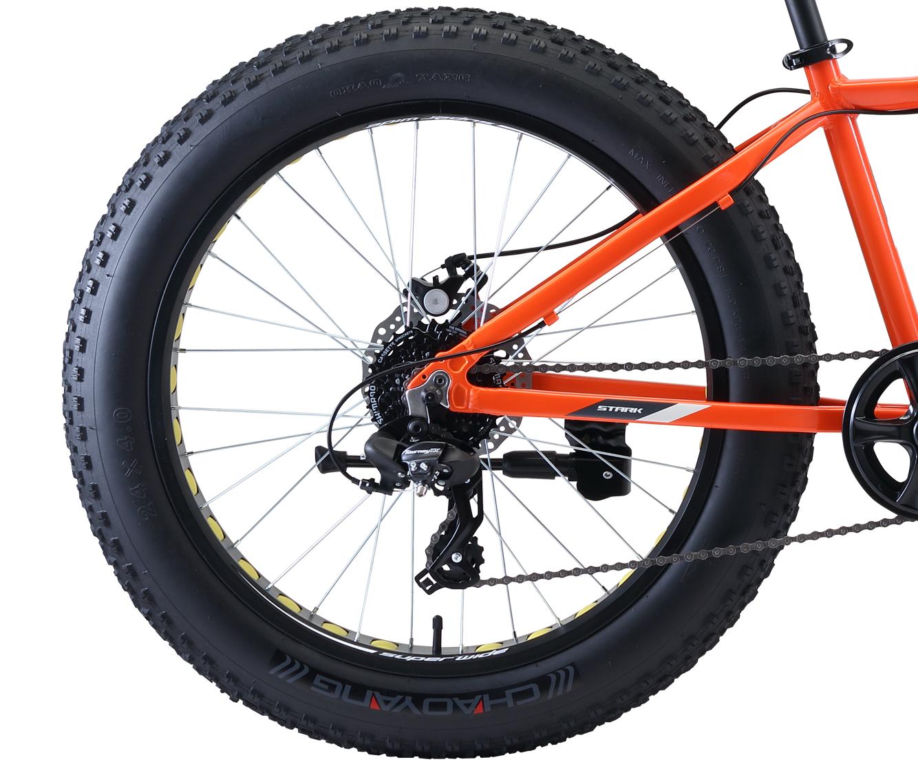 Велосипед Stark Rocket Fat 24.2 D 2020 оранжевый/серый/белый