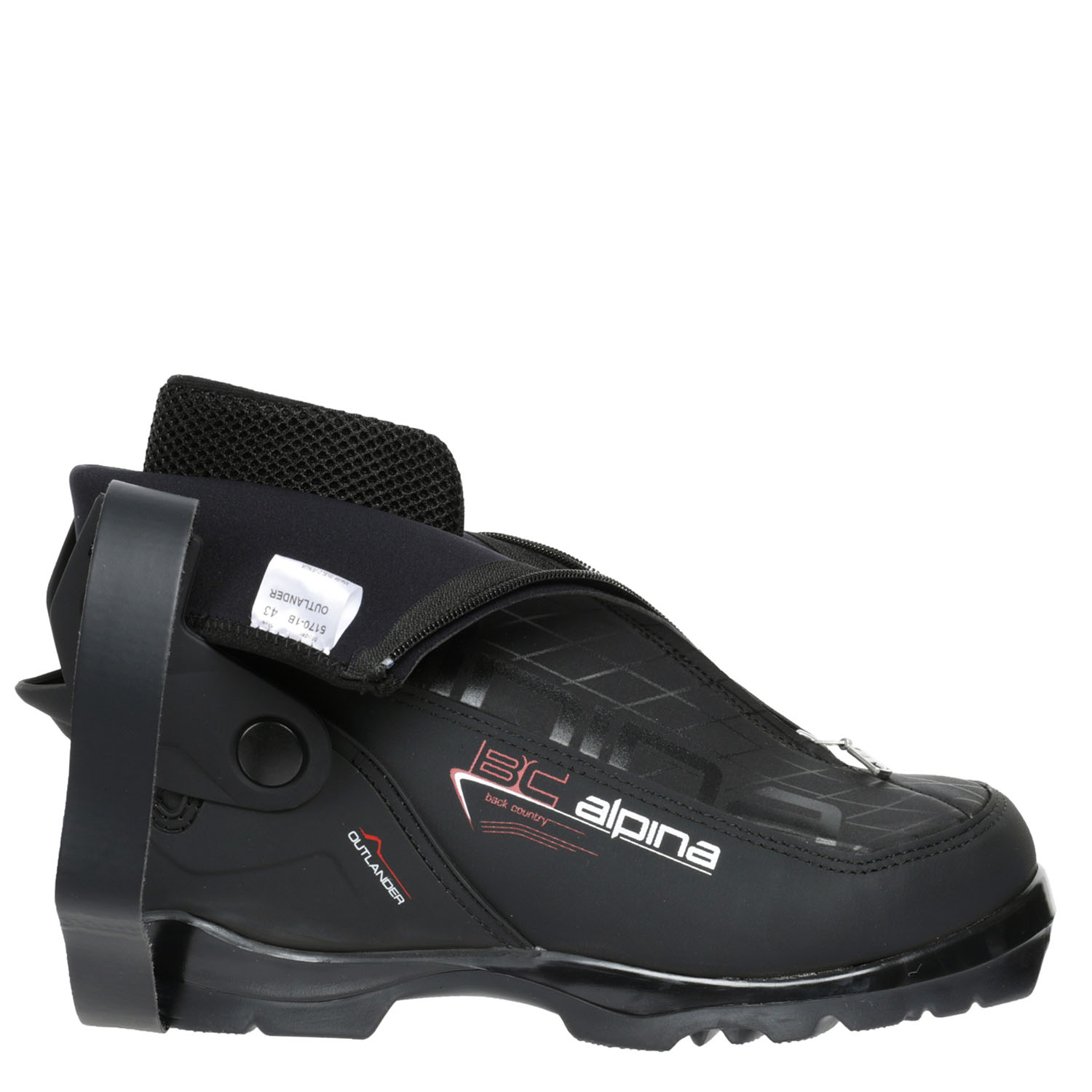 Лыжные ботинки Alpina. Outlander BLACK/ORANGE/WH