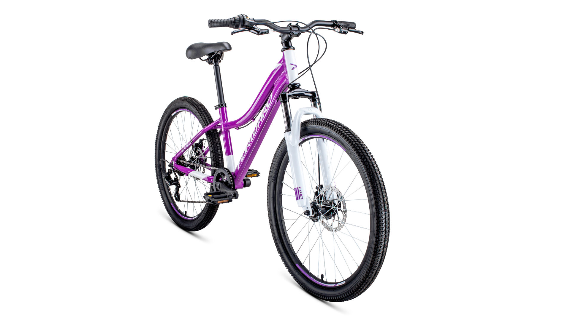 Велосипед Forward Jade 24 2.0 Disc 2020 фиолетовый