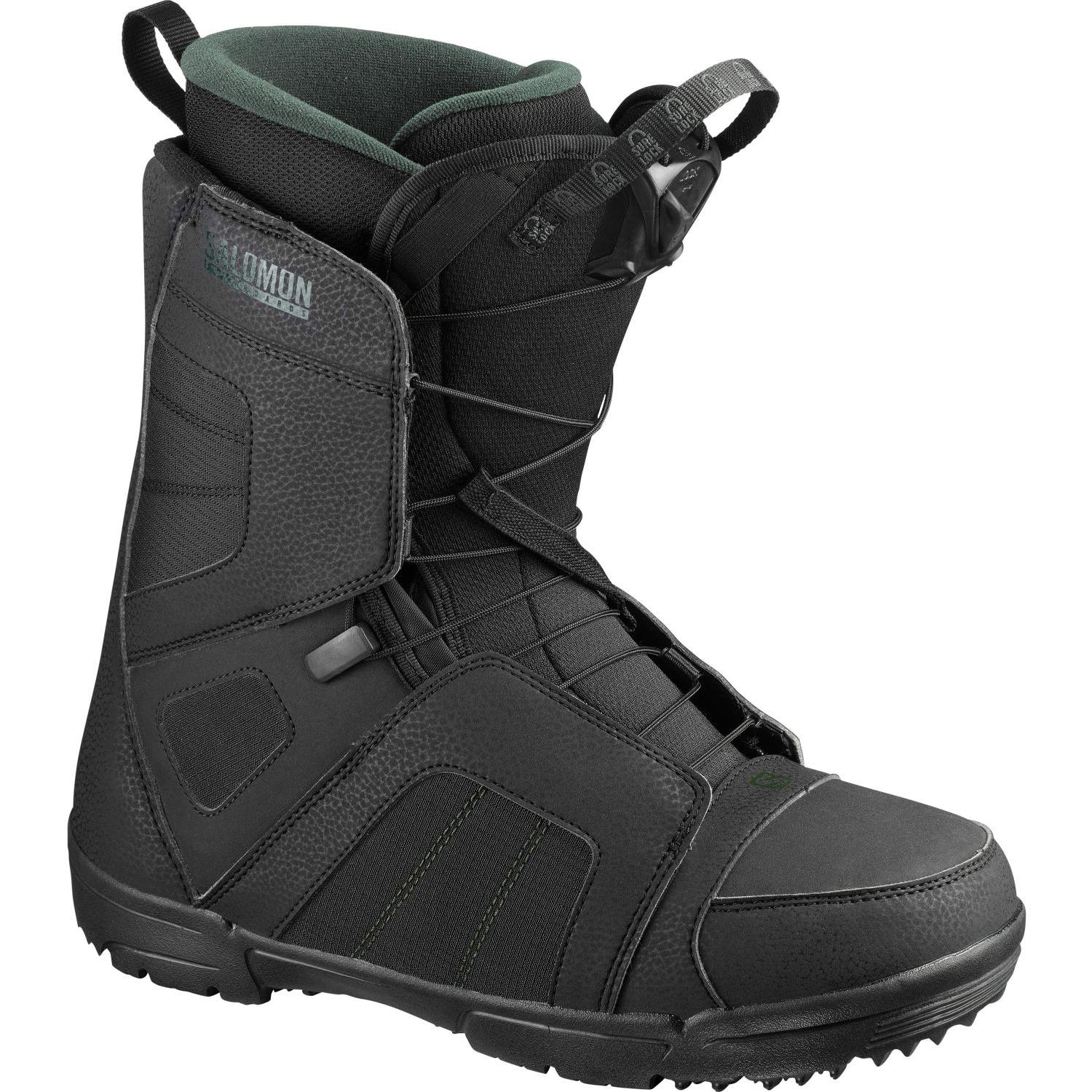 Ботинки для сноуборда SALOMON 2020-21 Titan Black/Black/Green