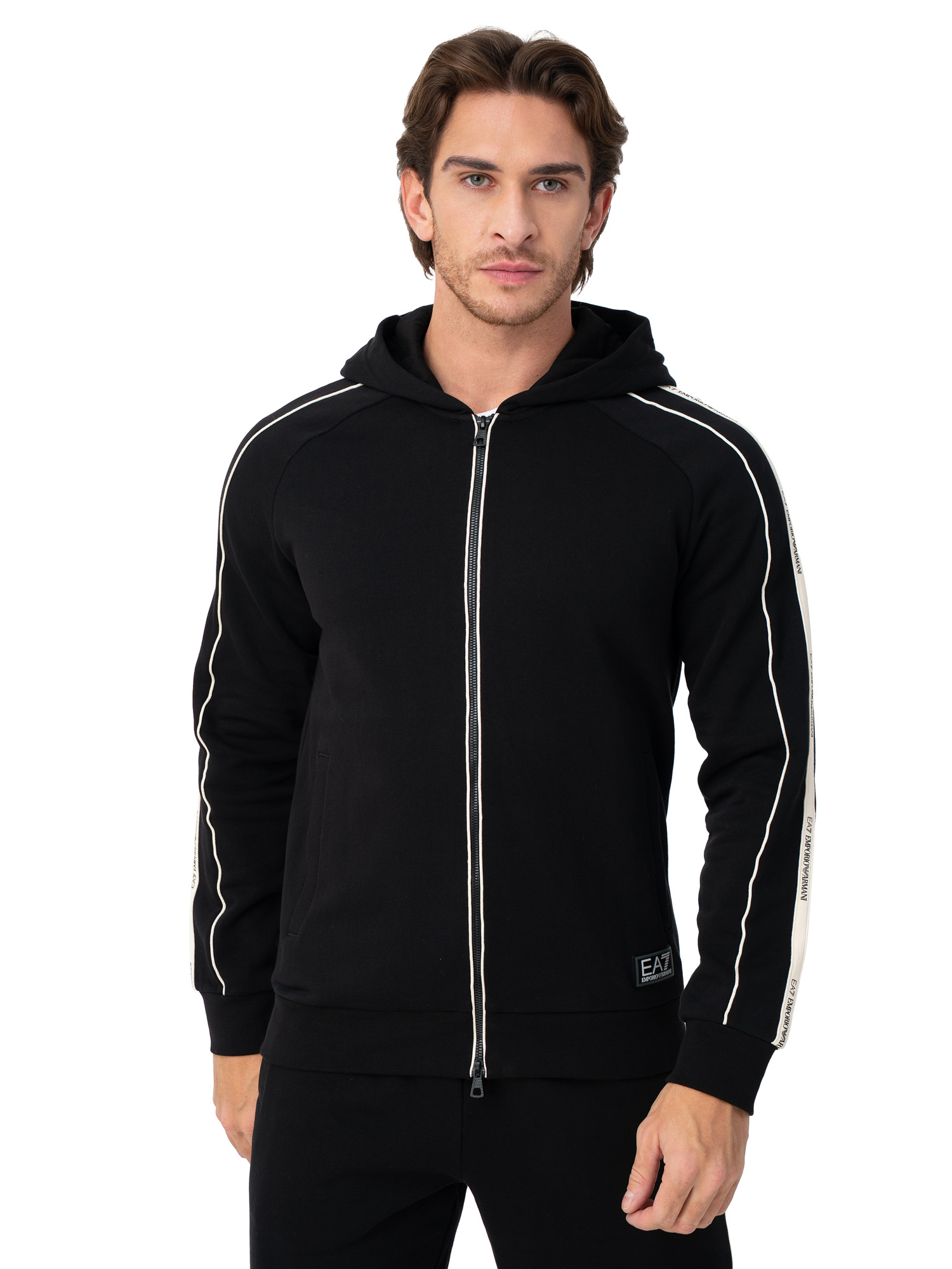 EMPORIO ARMANI Duffel Coat archive早い者勝ち！ Толстовка мужская EA7 Emporio Armani Train Logo Series Hoodie FZ