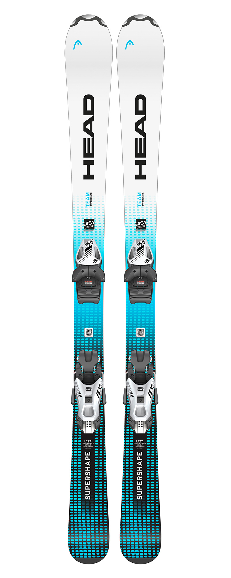 HEAD Supershape Team Easy ジュニア 137cm Горные лыжи с креплениями детские HEAD Supershape Team Easy+SX 4.5