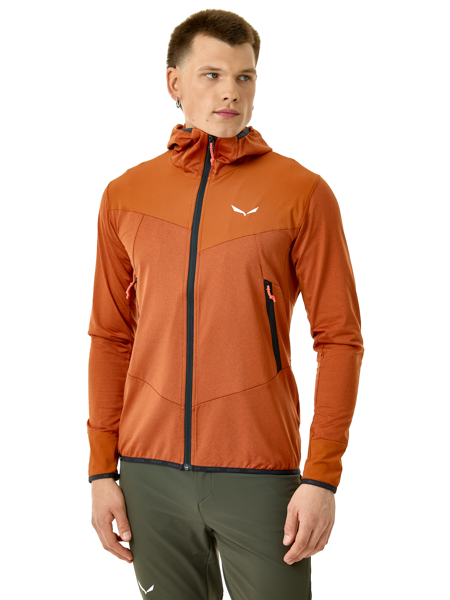 Флисовая куртка мужская Salewa Agner Hybrid PL/Dst Fz Hooded