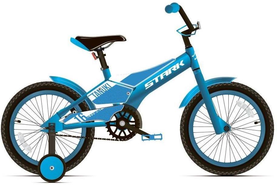 Велосипед Stark Tanuki 16 2020 голубой/белый