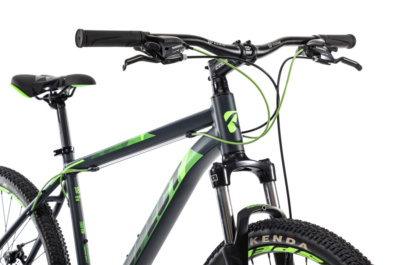 Велосипед Aspect Ideal 26 2020 Серо-зеленый