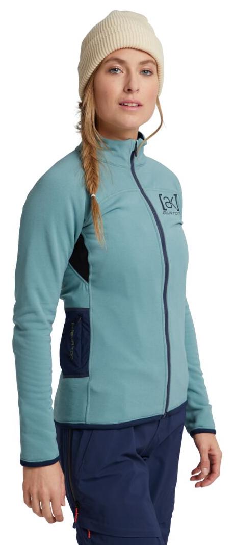 Флис сноубордический BURTON 2020-21 Ak Baker Power Stretch Full-Zip Fleece Trellis