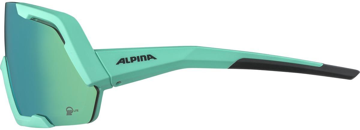 Очки солнцезащитные ALPINA Rocket Q-Lite Turquoise Matt/green mirror Cat.3, hydrophobic, fogstop