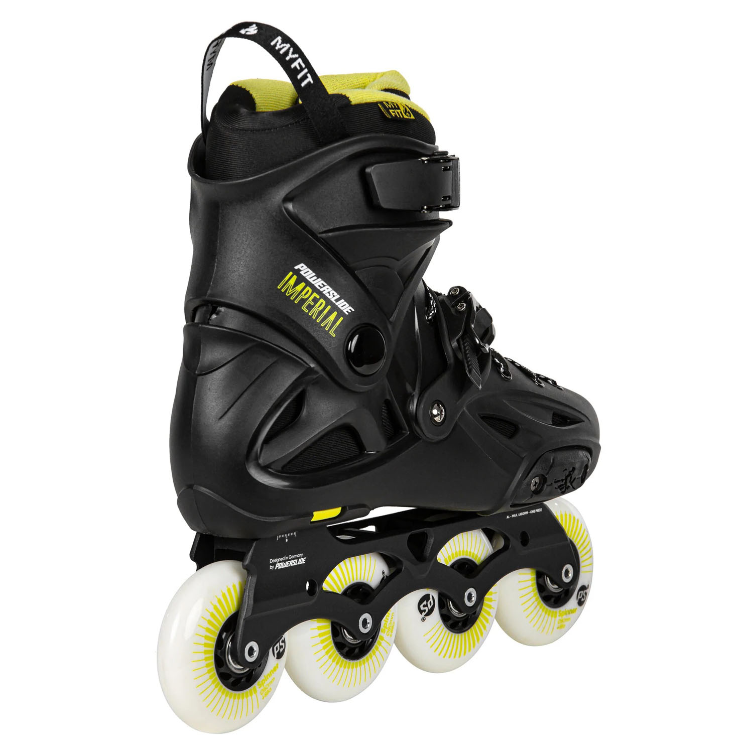 Роликовые коньки Powerslide Imperial One 80 Black/Yellow