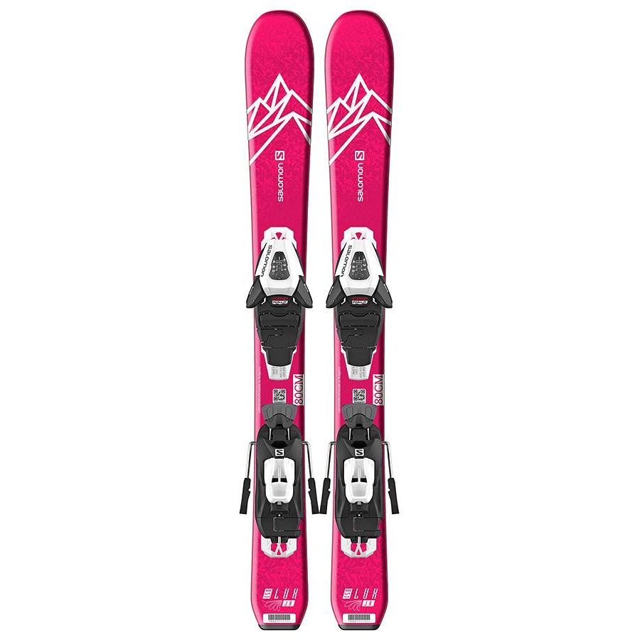 Горные лыжи с креплениями SALOMON 2020-21 E QST LUX Jr XS+ C5 GW Black/White J75