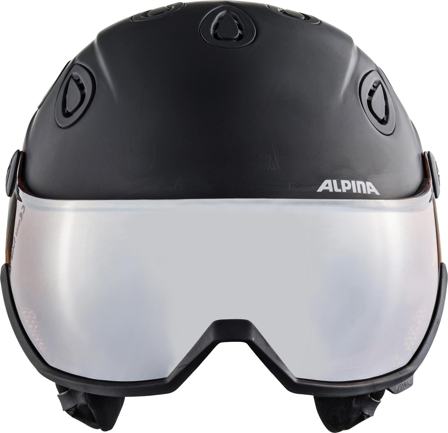 Зимний шлем с визором Alpina Grap Visor HM Black Matt