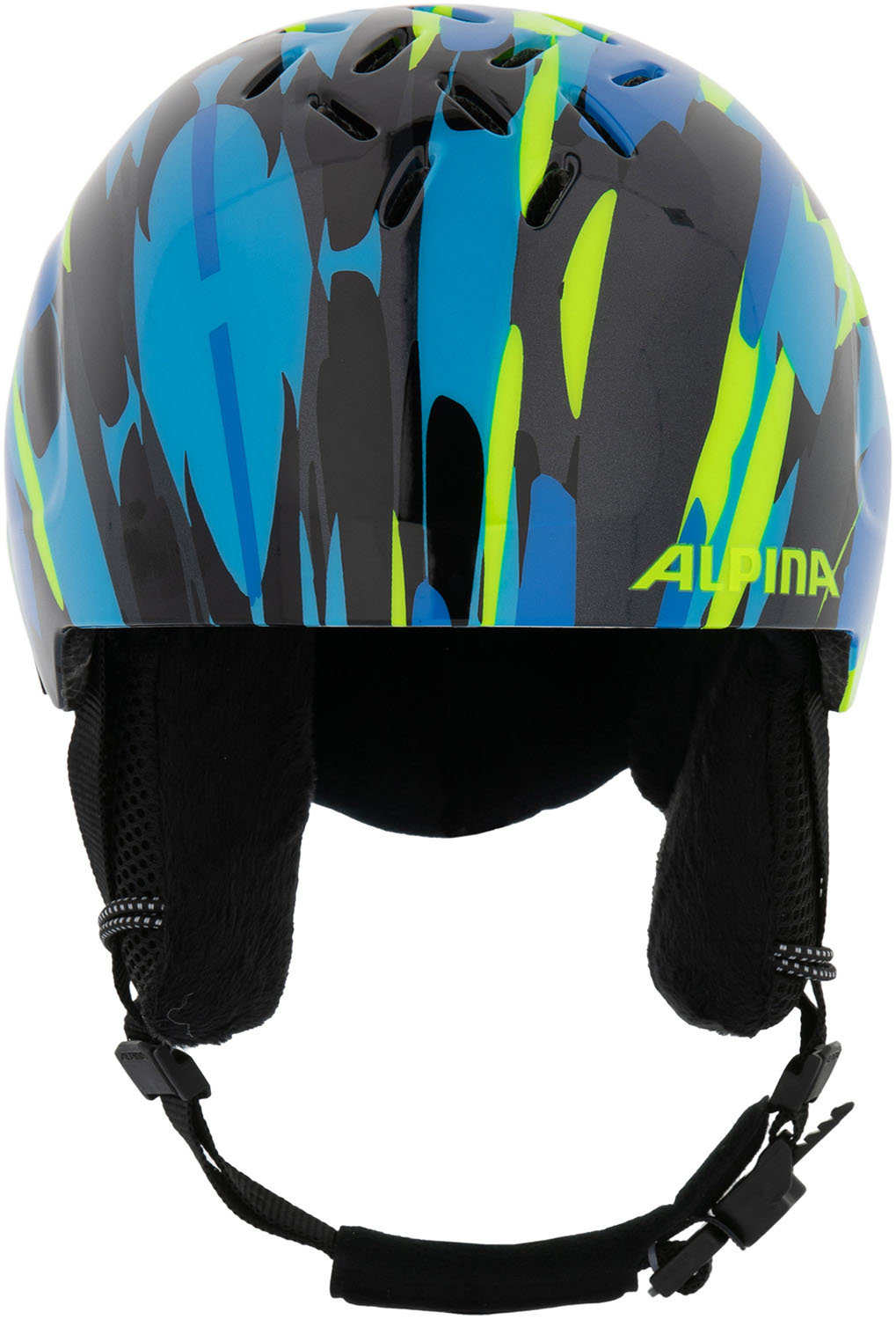 Шлем детский ALPINA Pizi Neon-Blue Green Gloss