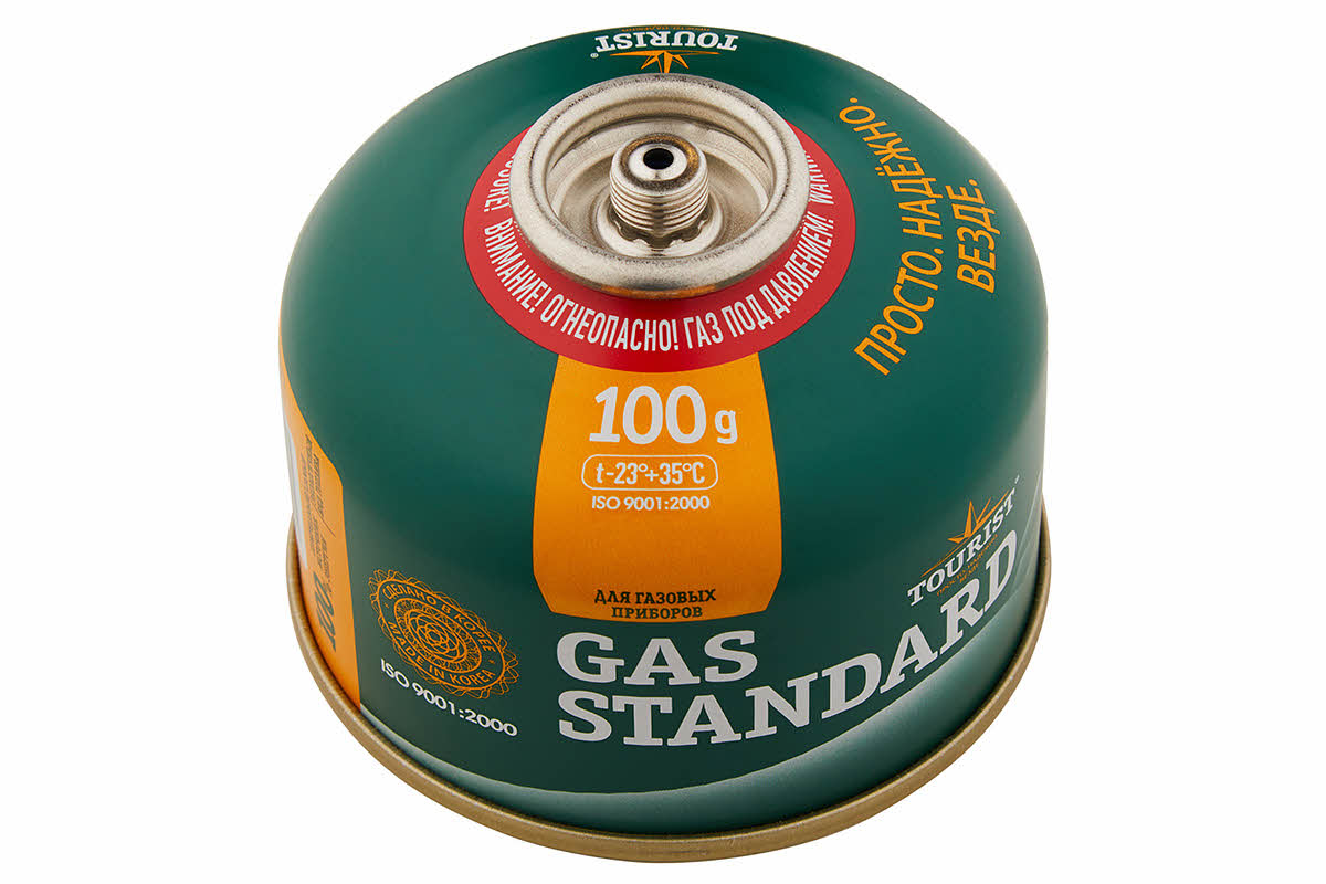 Баллон газовый Tourist Gas Standard (TBR-100) для портативных приборов - резьбовой