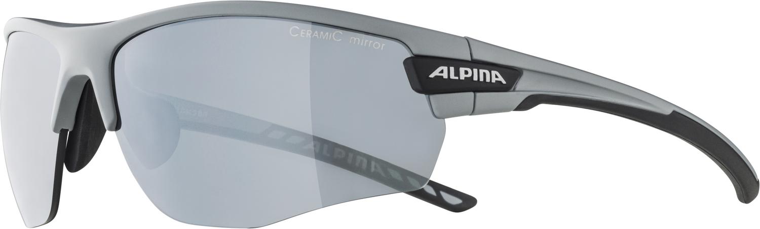 Очки солнцезащитные ALPINA Tri-Scray 2.0 Hr Grey Matt black mirror Cat. 3 / clear Cat. 0 / orange mirror Cat. 2