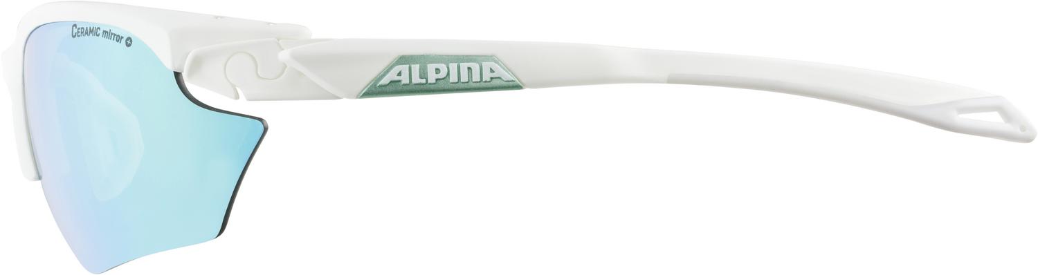 Очки солнцезащитные Alpina 2021-22 Twist Five HR S CM+ White Matt/Pistachio/Emerald Mirror