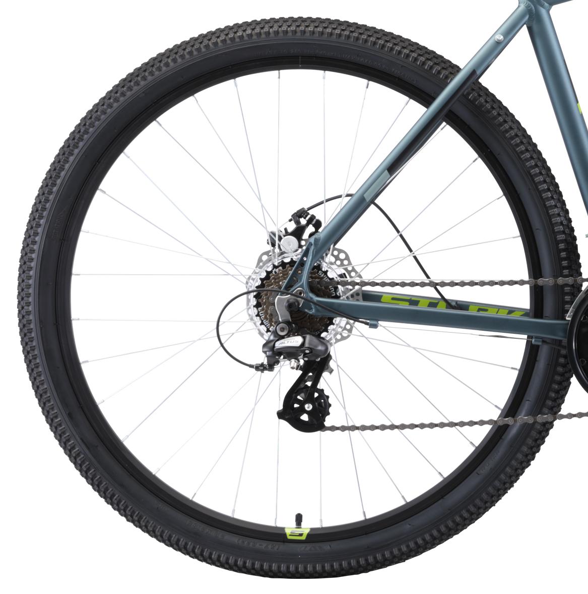 Велосипед Stark Router 29.3 D 2019 Серый/Черный/Зеленый