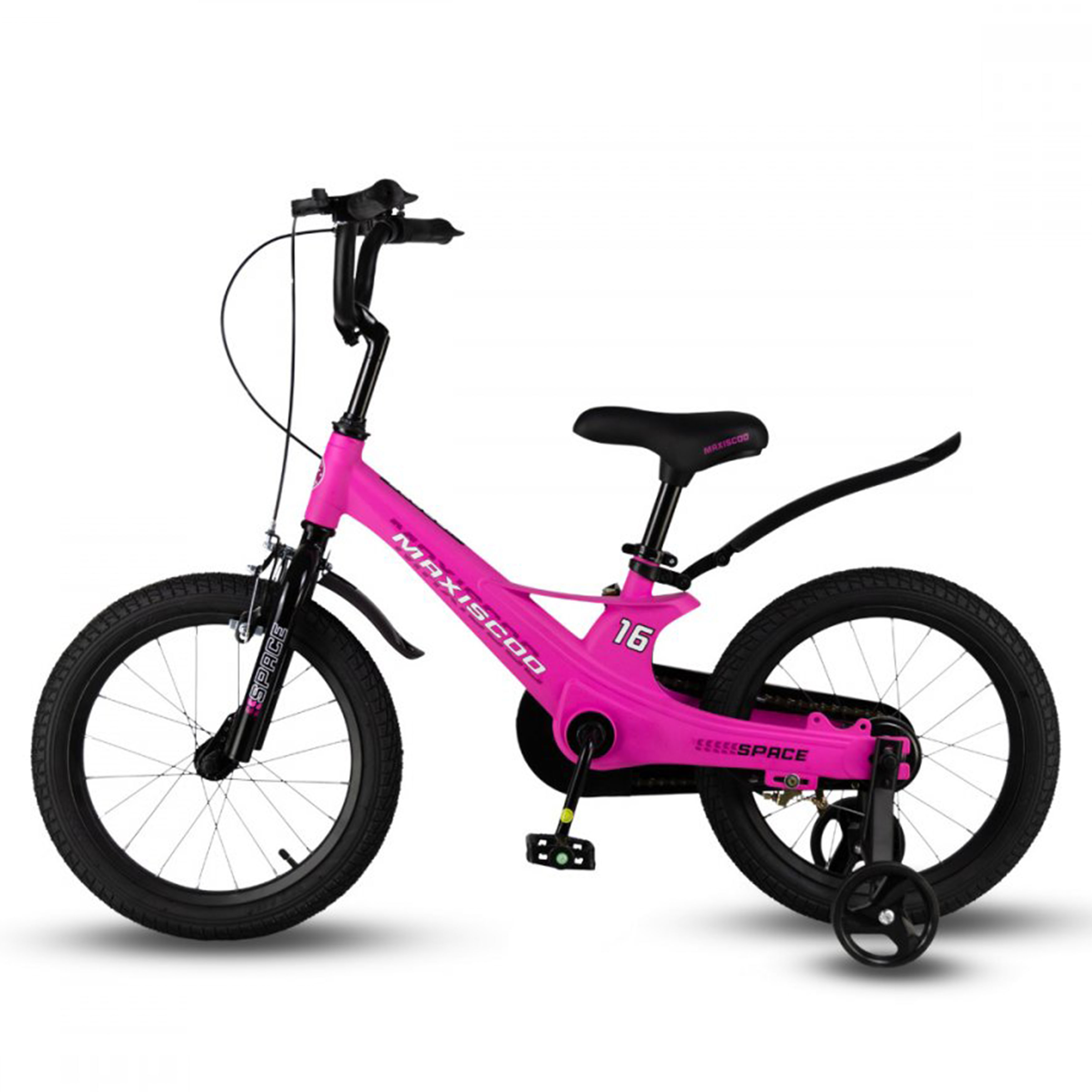 Велосипед MAXISCOO Space Стандарт 16 2024 Ультра-Розовый/ Матовый