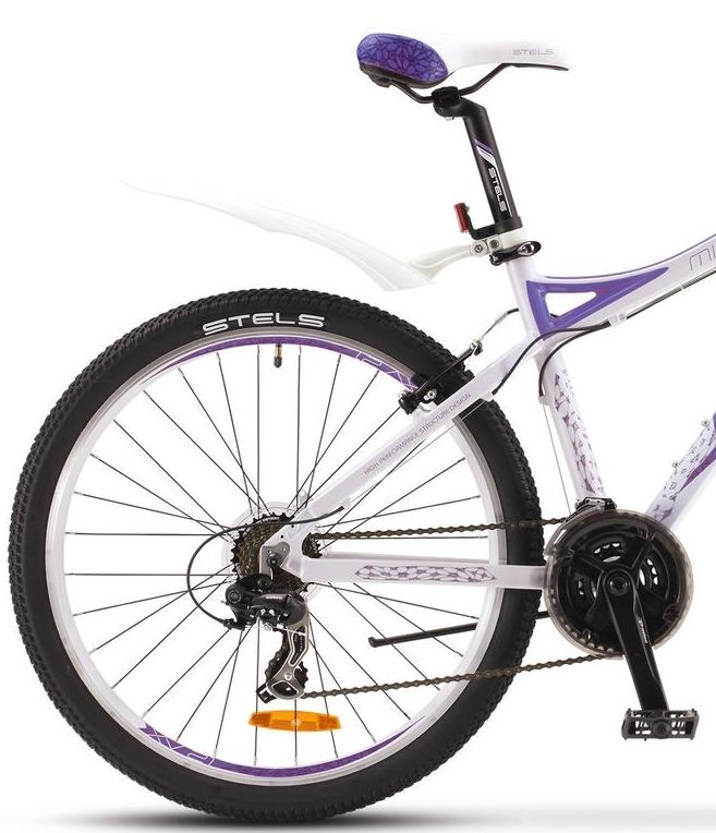 Велосипед Stels Miss 8500 V 26 2020 Белый/Пурпурный